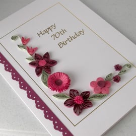 70th birthday card