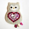 Reserved for Paintbubble Owl Brooch