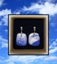 Summer sky lightweight clay earrings