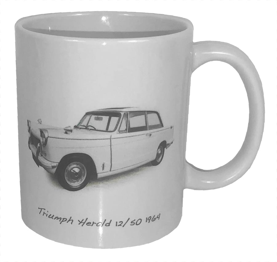 Triumph Herald 12-50 1964 - 11oz Ceramic Mug for Classic Car fan