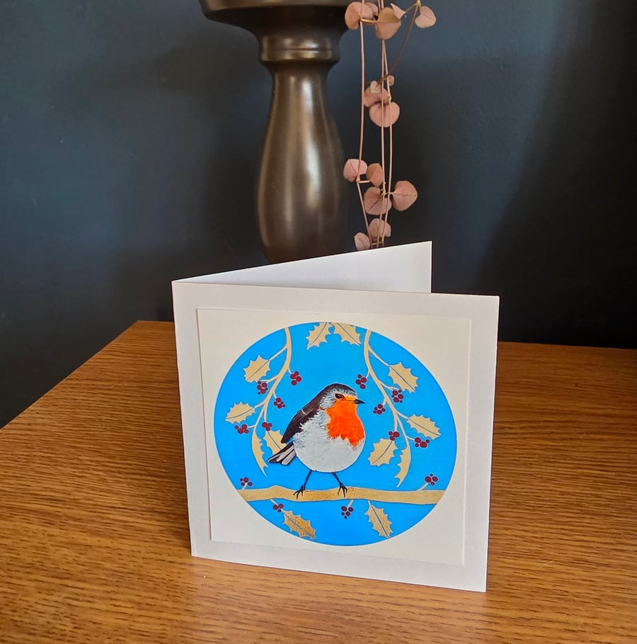 Robin Christmas Card