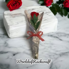 Single red rose