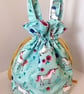Beautiful Childs Bag - Dolly Bag  with matching hair scrunchies - girls bag set - Image 2
