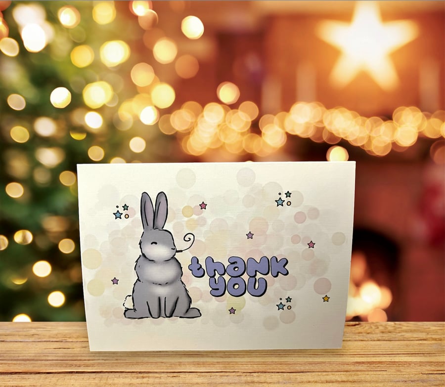 Thank you bunny card
