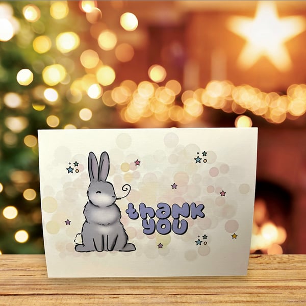 Thank you bunny card