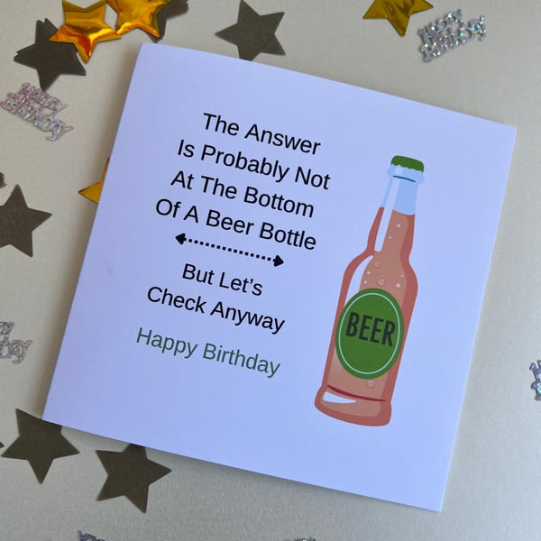Beer Lovers Birthday Card
