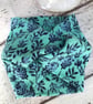 Pretty green turquoise fabric bracelet cuff, wristband summer jewellery  - Image 3