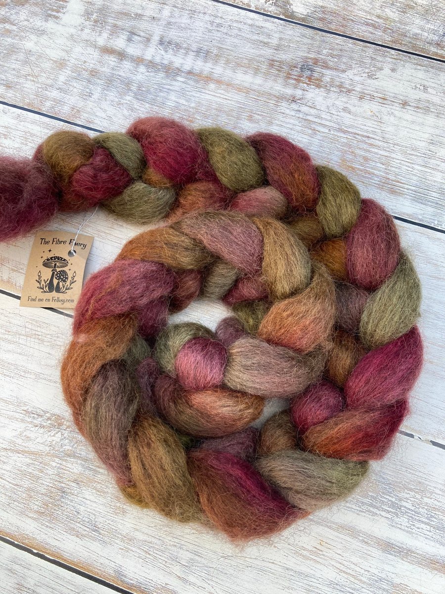 Gotland Spinning Fibre 100g Tayberry