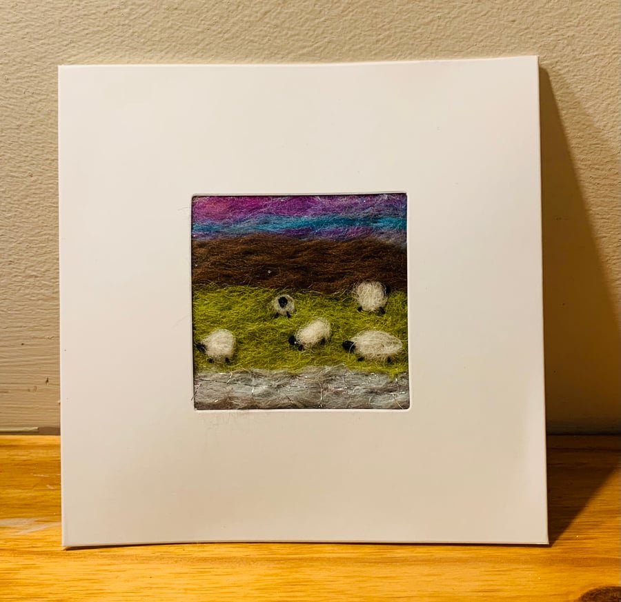 Sheepscape blank card
