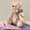 Artist teddy bear, one of a kind handmade collectable bear by Bearlescent 