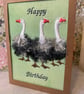 Handmade 3D fringed effect greetings card  - Image 1