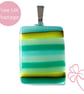 Stringer Stripes Glass Pendant 11 - Image 1