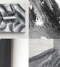 Black & White Abstract Original Oil Painting - Nature & Beauty  - Image 3