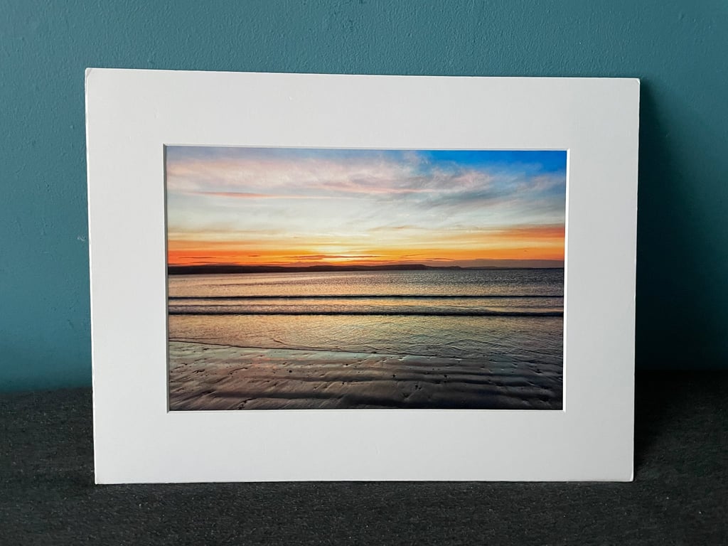 16x12 inch White Mounted Print of Weymouth Dorset 