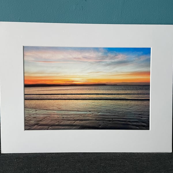 16x12 inch White Mounted Print of Weymouth Dorset 