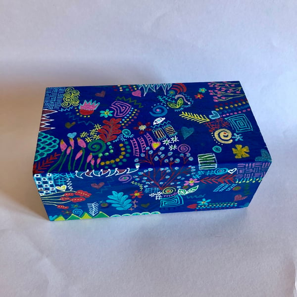 Hand painted doodle box 