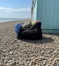 Oversized Black Beach Tote with Leopard Accessory Bag – LDV Summer Set  