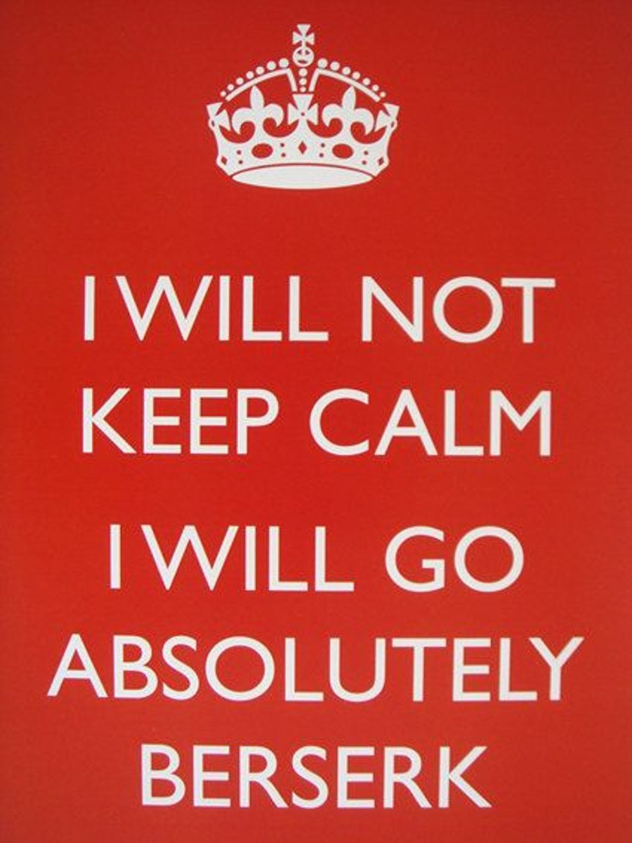 I Will NOT Keep Calm Greeting Card