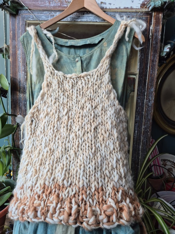hand knitted tank top
