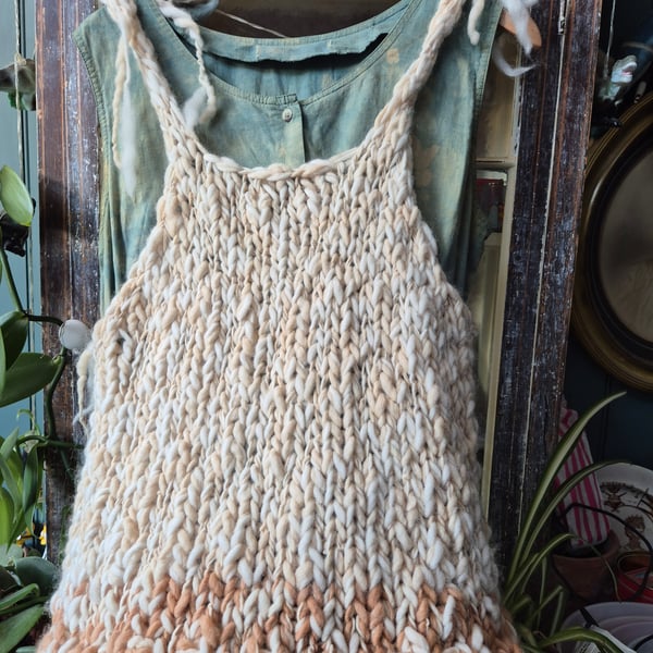 hand knitted tank top