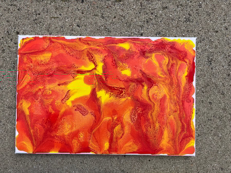 Canvas Marble Painting