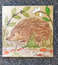 Hedgehog greetings card . - Image 2