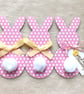 Handmade Three Bunnies Easter Card