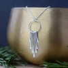 Silver Fringe Tassel Necklace