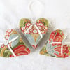 SET OF 3 CHARLES VOYSEY LAVENDER BAGS - HEART SHAPED