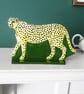 Cheetah Ceramic Ornament - Handmade - Image 5