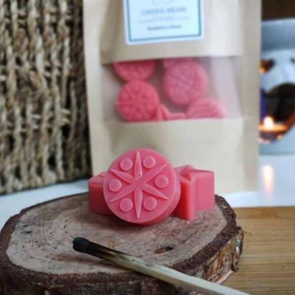 Rhubarb & Citrus Wax Melts 70g - Vegan Soy Wax - Hand poured in Edinburgh