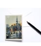 Blank Greetings Card Charles Cross Plymouth From Original Painting  size A6 - Image 1