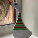 Available Now! Freestanding Duck, Mosaic Ornament, Mosaic Art, Home Decor