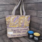 Eco-Friendly Tote Bag Handmade from Upcycled Materials Unique Sustainable Bag.