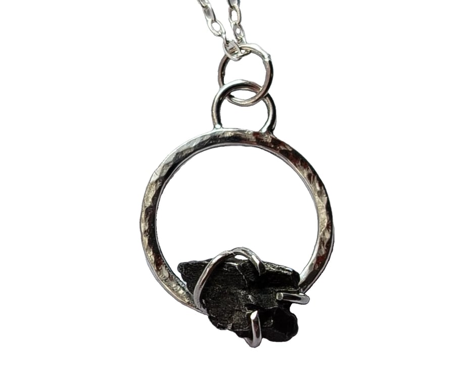 Recycled Sterling Silver Meteorite Necklace Handmade Jewellery Campo del Cielo