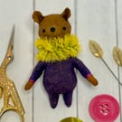 Spun Cotton Fruit Bear Art Doll Passionfruit