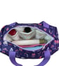Large wash bag in Liberty cotton, floral toiletries bag with handles and pocket. - Image 2