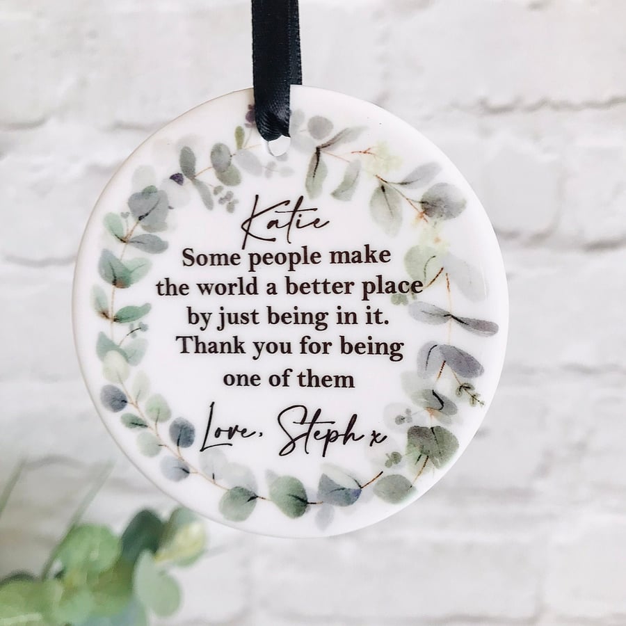 Gift for Best friend, best friend birthday keepsake, ceramic keepsake, personal
