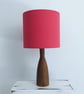 Handmade plain raspberry pink drum lampshade