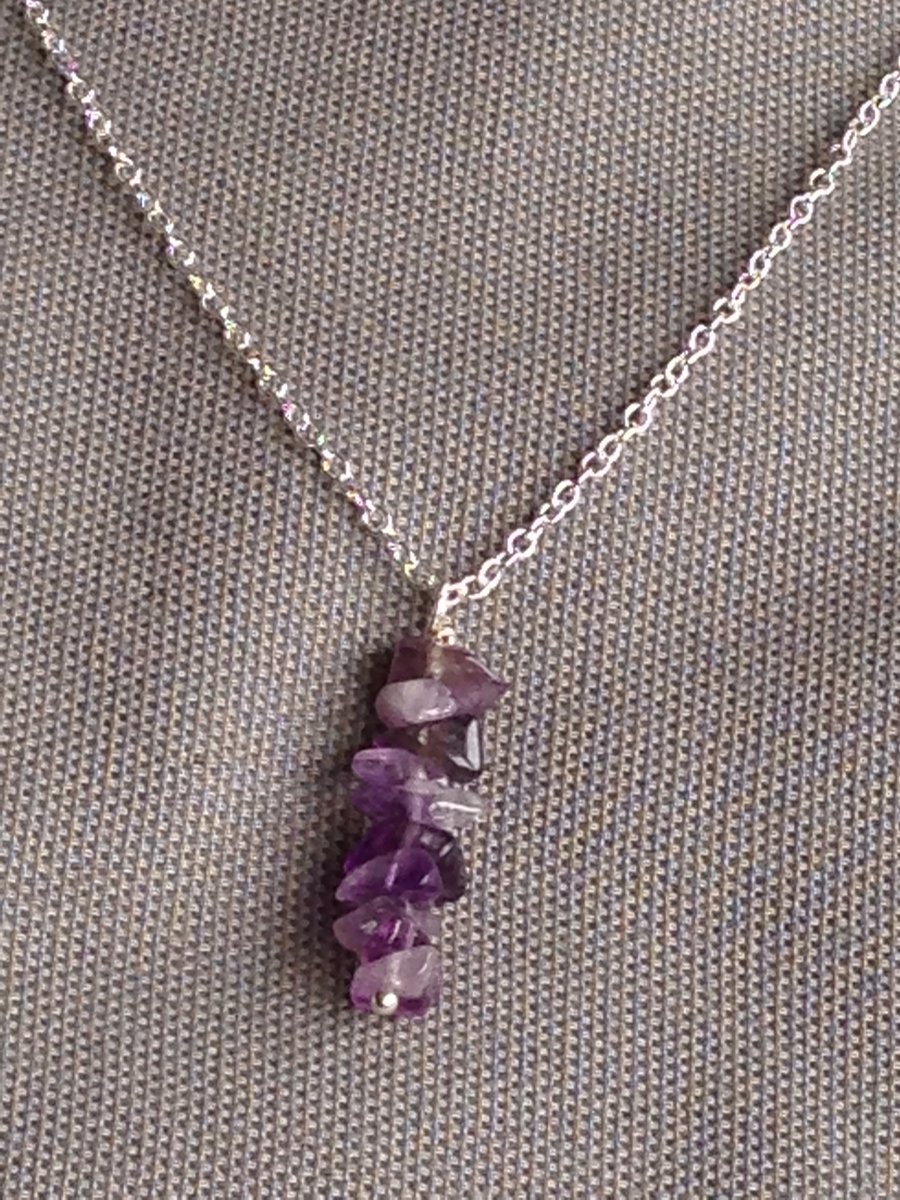 Amethyst chip necklace 