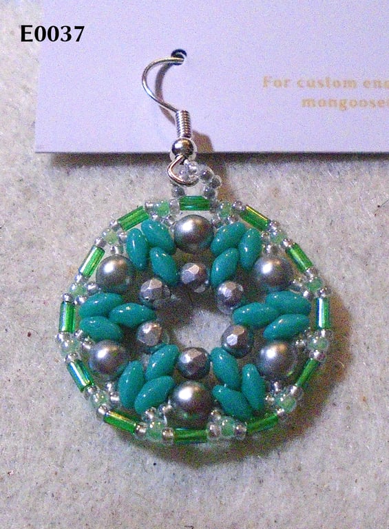 1920s-style bead earrings (customisable)