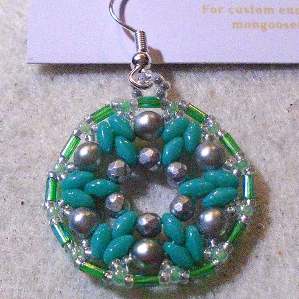 1920s-style bead earrings (customisable)