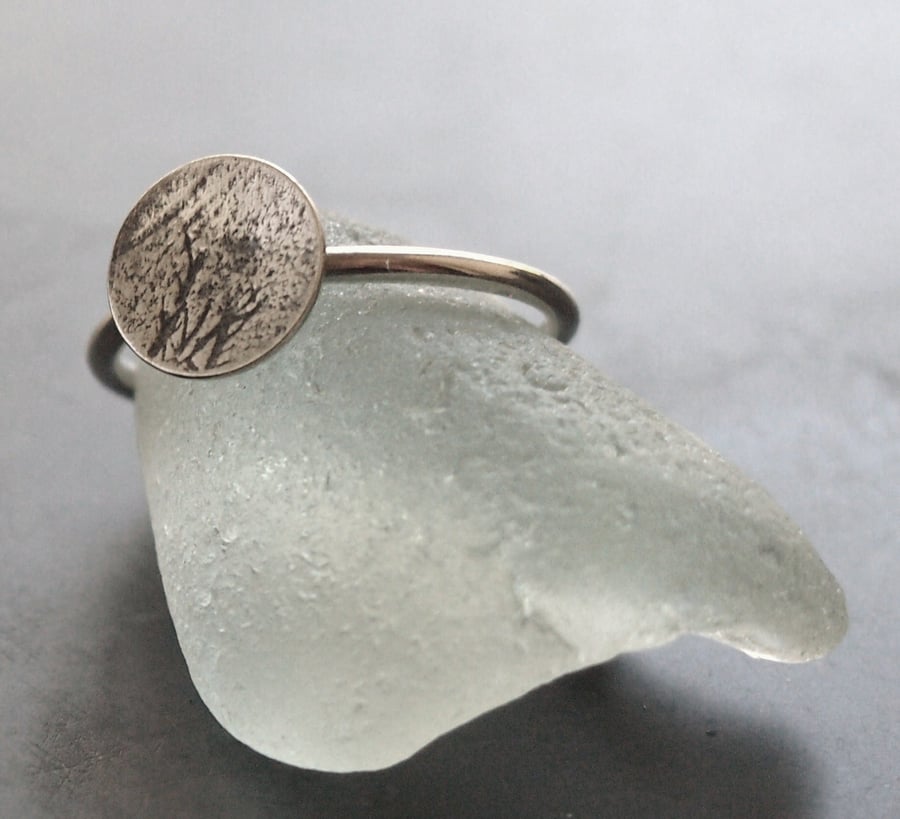 Mermaid Silver Dot Riing