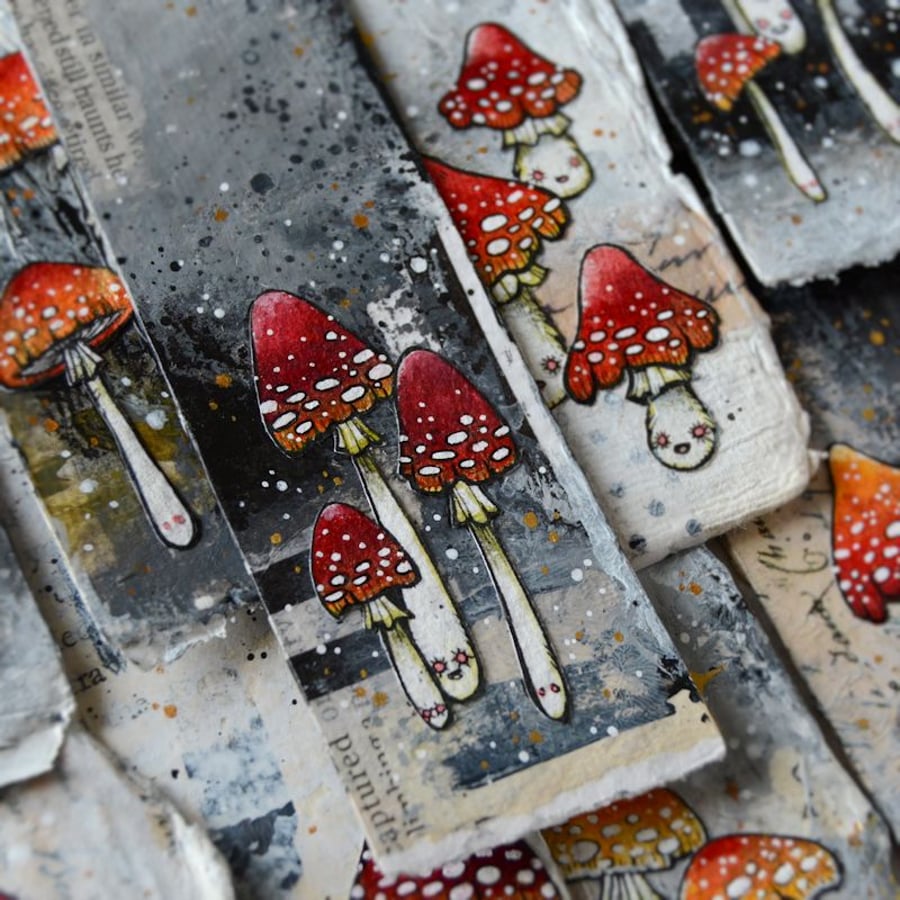 toxic toadstool bookmark (no.5)