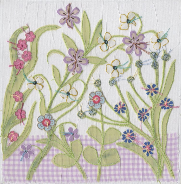 Flower garden card
