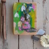 Small moden still life flower painting 