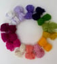 Small Spring Bouquet Mohair Wool Yarn Selection Pack for Wet Felting - Image 2