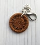 Dorset Button in Chestnut Brown with  Fox Charm - Image 4