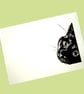 Black Cat Lino Print, cute cat, cat mum, cat dad, black cat owner gift - Image 5