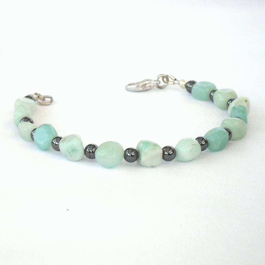 Amazonite blue- green bracelet